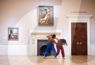 Anthony and Kel Matsena (The Matsena Brothers) at the Courtauld Gallery, Somerset House, London, UK.