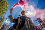 Youth Demand Protest Waterloo in London, UK.