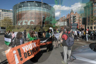 Youth Demand Protest Waterloo in London, UK.
