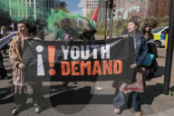 Youth Demand Protest Waterloo in London, UK.