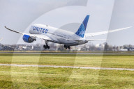 United Airlines Boeing 787 Dreamliner Departs From Amsterdam Schiphol Airport