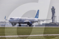 Airbus A321neo Of JetBlue Departing From Amsterdam Schiphol Airport