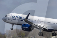 Airbus A321neo Of JetBlue Departing From Amsterdam Schiphol Airport