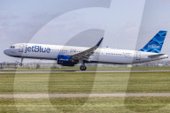 Airbus A321neo Of JetBlue Departing From Amsterdam Schiphol Airport