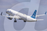 Airbus A321neo Of JetBlue Departing From Amsterdam Schiphol Airport