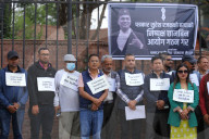 Demonstration In Nepal Demanding Press Security