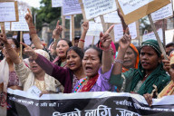 Victims Of Cooperatives Staged A Demonstration In Kathmandu