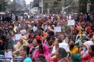 Victims Of Cooperatives Staged A Demonstration In Kathmandu
