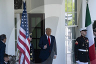 Prime Minister Of Italy  Meets With US President Donald J Trump For Bilateral Meeting. 