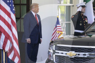 DC: President Trump and PM Meloni hold a White House arrivals