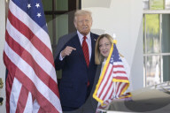 DC: President Trump and PM Meloni hold a White House arrivals