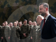 Polish Minister Of Defence Meets Soldiers For Easter