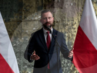 Polish Minister Of Defence Meets Soldiers For Easter