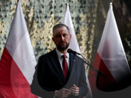 Polish Minister Of Defence Meets Soldiers For Easter