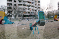 Aftermath Of Russian Missile Attack In Kharkiv