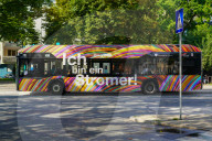 Electric Bus In Frankfurt