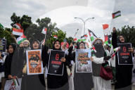 Pro-Palestinian Protest In South Tangerang, Indonesia