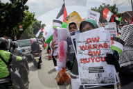 Pro-Palestinian Protest In South Tangerang, Indonesia