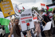 Pro-Palestinian Protest In South Tangerang, Indonesia