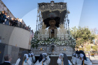 Holy Week: Good Friday Procession In Hospitalet De Llobregat, Barcelona.
