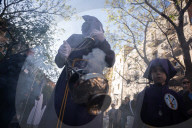Holy Week: Good Friday Procession In Hospitalet De Llobregat, Barcelona.