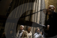 Holy Thursday In Barcelona, España.