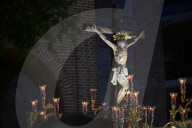 Holy Thursday Santísimo Cristo De Los Remedios Procession In San Sebastián De Los Reyes.
