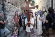 Good Friday Procession In Jerusalem