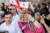 Good Friday Procession In Jerusalem