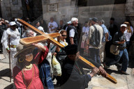 Good Friday Procession In Jerusalem