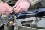 Ukraine Army trains operators of ground robotic systems