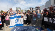 Borehamwood weekly vigil to remember Israeli hostages still in captivity and those murdered on 7th October 2023. Borehamwood, Hertfordshire, Great Britain 
18th April 2025