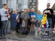 Borehamwood weekly vigil to remember Israeli hostages still in captivity and those murdered on 7th October 2023. Borehamwood, Hertfordshire, Great Britain 
18th April 2025