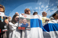 Borehamwood weekly vigil to remember Israeli hostages still in captivity and those murdered on 7th October 2023. Borehamwood, Hertfordshire, Great Britain 
18th April 2025
