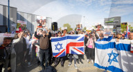 Borehamwood weekly vigil to remember Israeli hostages still in captivity and those murdered on 7th October 2023. Borehamwood, Hertfordshire, Great Britain 
18th April 2025