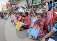 Indian Teachers Protest 