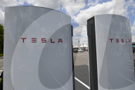 Tesla Electric Car Charging Point