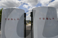 Tesla Electric Car Charging Point