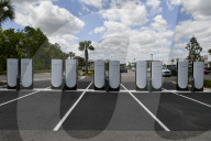 Tesla Electric Car Charging Point