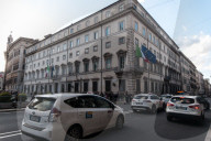 Tourists In The Historic Center Of Rome