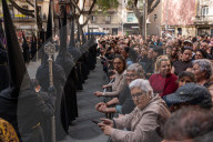 Holy Week: Good Friday Procession In Barcelona.