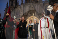 Holy Week: Good Friday Procession In Barcelona.