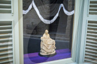 Holy Week decorations in Valletta, Malta