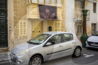 Holy Week decorations in Valletta, Malta