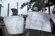 Demonstration Demanding Cycle Culture To Preserve Nature In Nepal
