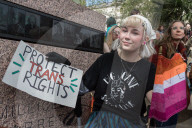 Stand For Trans Rights Protest In London