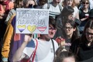 Stand For Trans Rights Protest In London