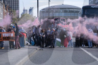 Waterloo Bridge In London Blocked By Pro-Palestine Group Youth Demand