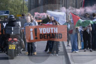 Waterloo Bridge In London Blocked By Pro-Palestine Group Youth Demand