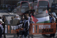 Waterloo Bridge In London Blocked By Pro-Palestine Group Youth Demand
